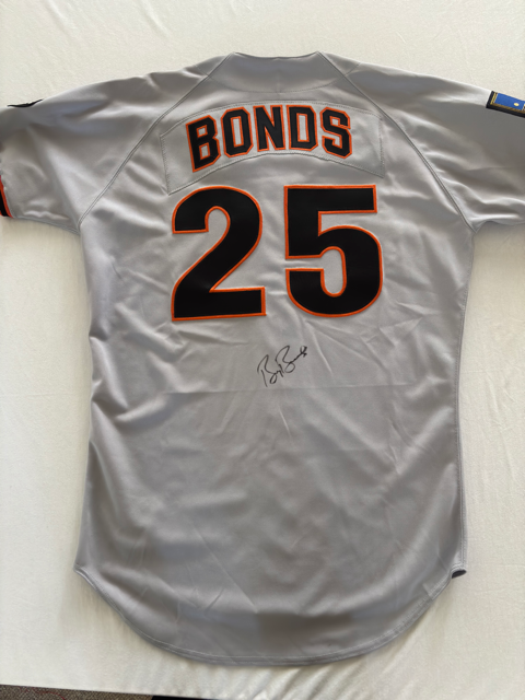 Barry Bonds Autograph 125th Anniversary Giants Jersey