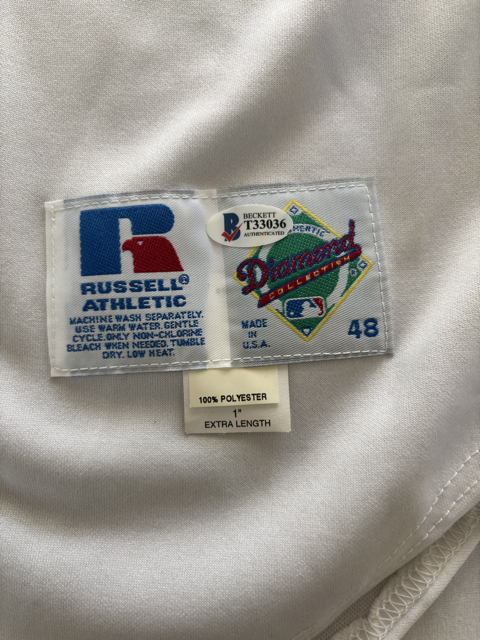 Eric Chavez Autograph Athletics Jersey w/ Beckett COA