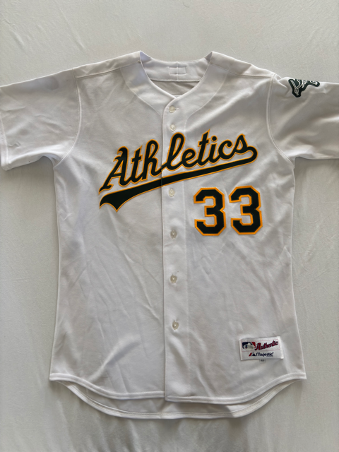 Nick Swisher Autograph Athletics Jersey w/ Beckett COA