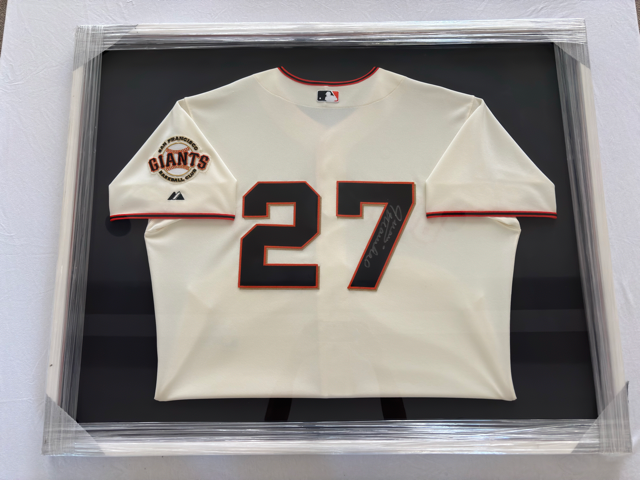 Juan Marichal Framed Autograph Giants Jersey