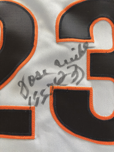 Jose Uribe Autograph Giants Jersey