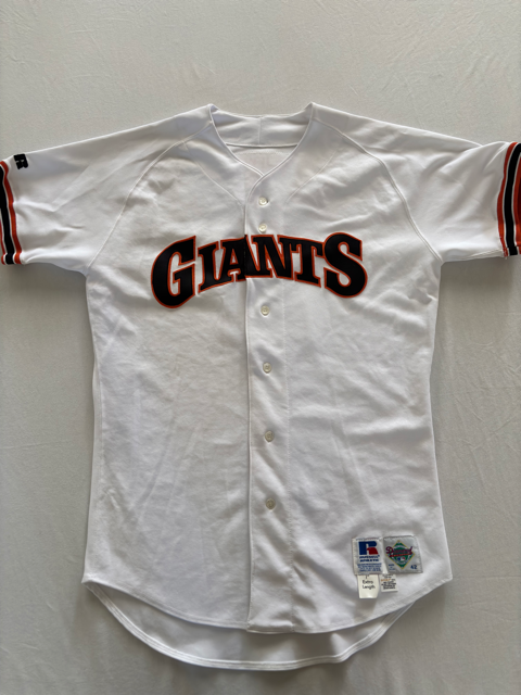 Darren Lewis Autograph Giants Jersey