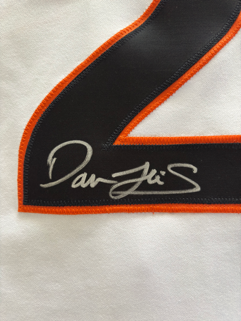 Darren Lewis Autograph Giants Jersey