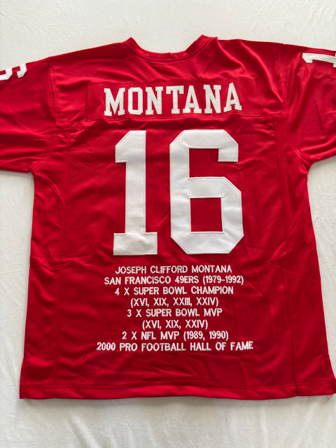 Joe Montana Career Achievements Replica Jersey