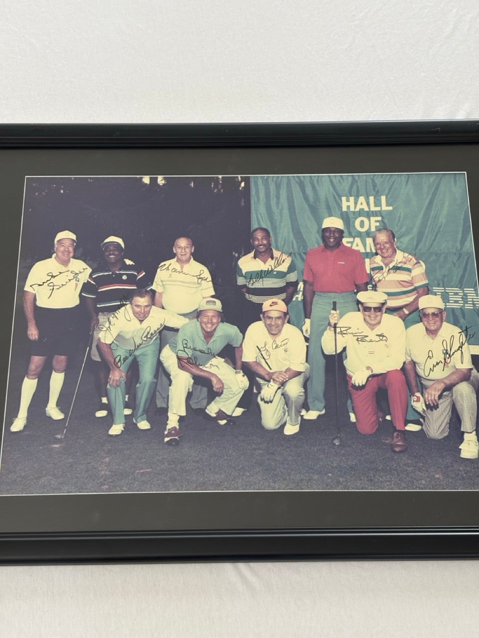 MLB Hall of Fame 1991 Inductees Golf Tournament Group Autograph Photo