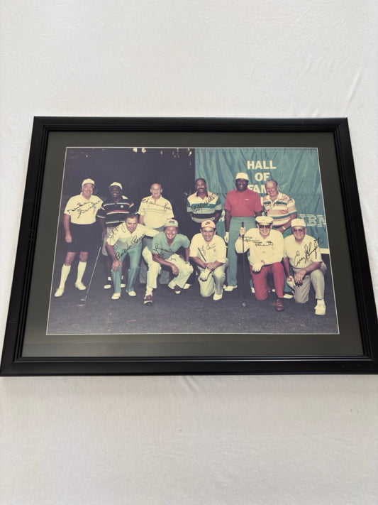 MLB Hall of Fame 1991 Inductees Golf Tournament Group Autograph Photo