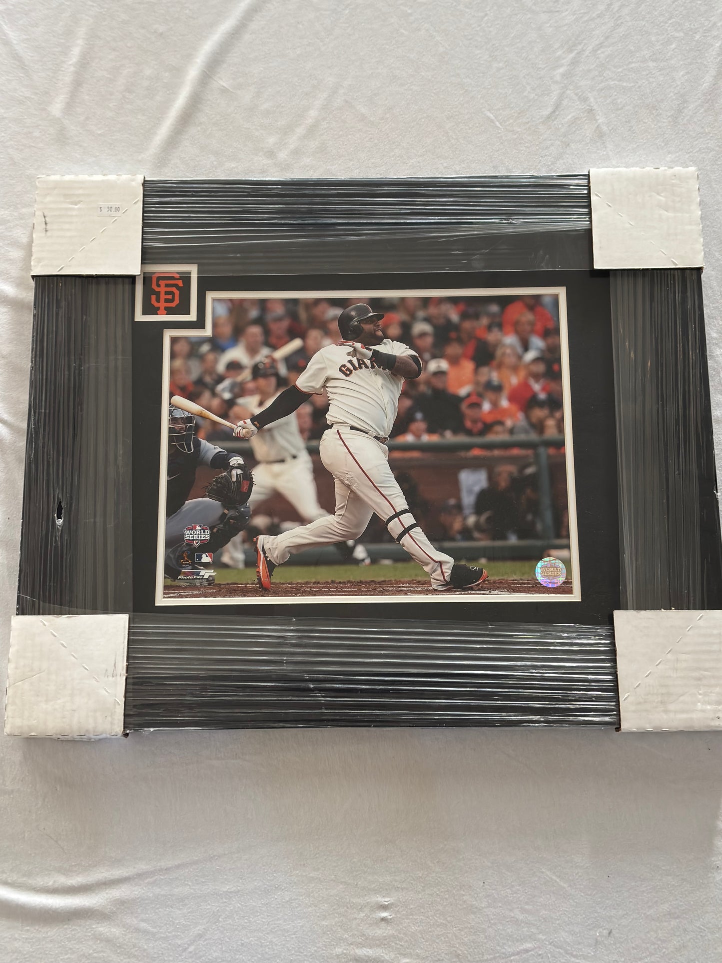 Pablo Sandoval 2012 World Series Swing Photo Framed Print