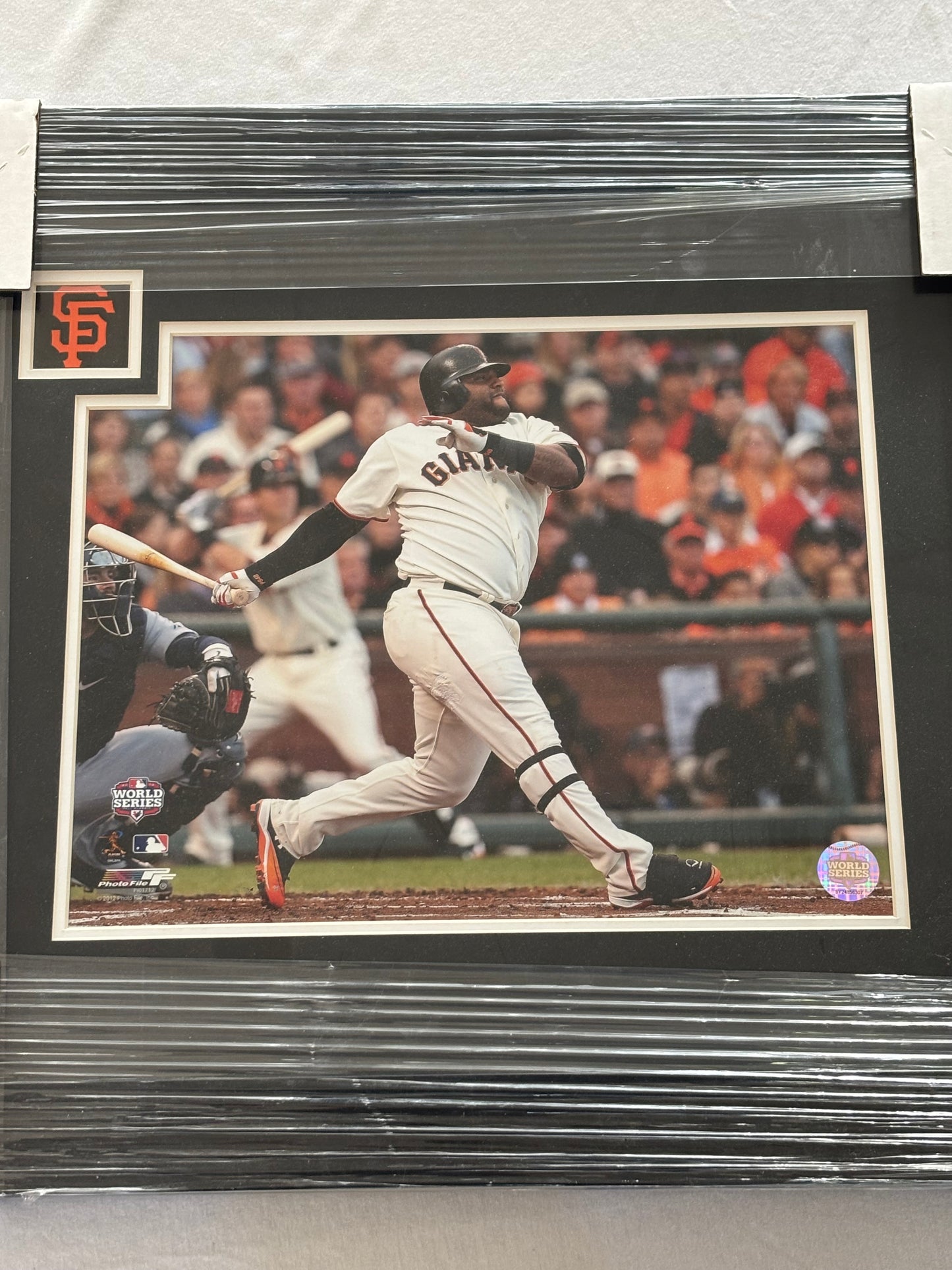 Pablo Sandoval 2012 World Series Swing Photo Framed Print