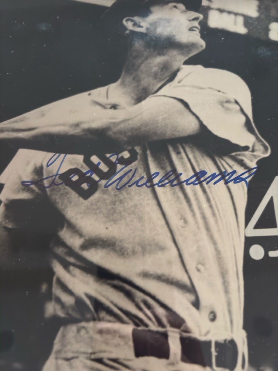 Ted Williams Autograph Photo w/ Beckett LOA