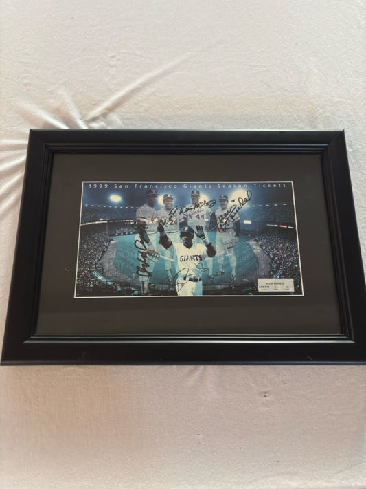 Candlestick Park Legends Autograph Framed Print