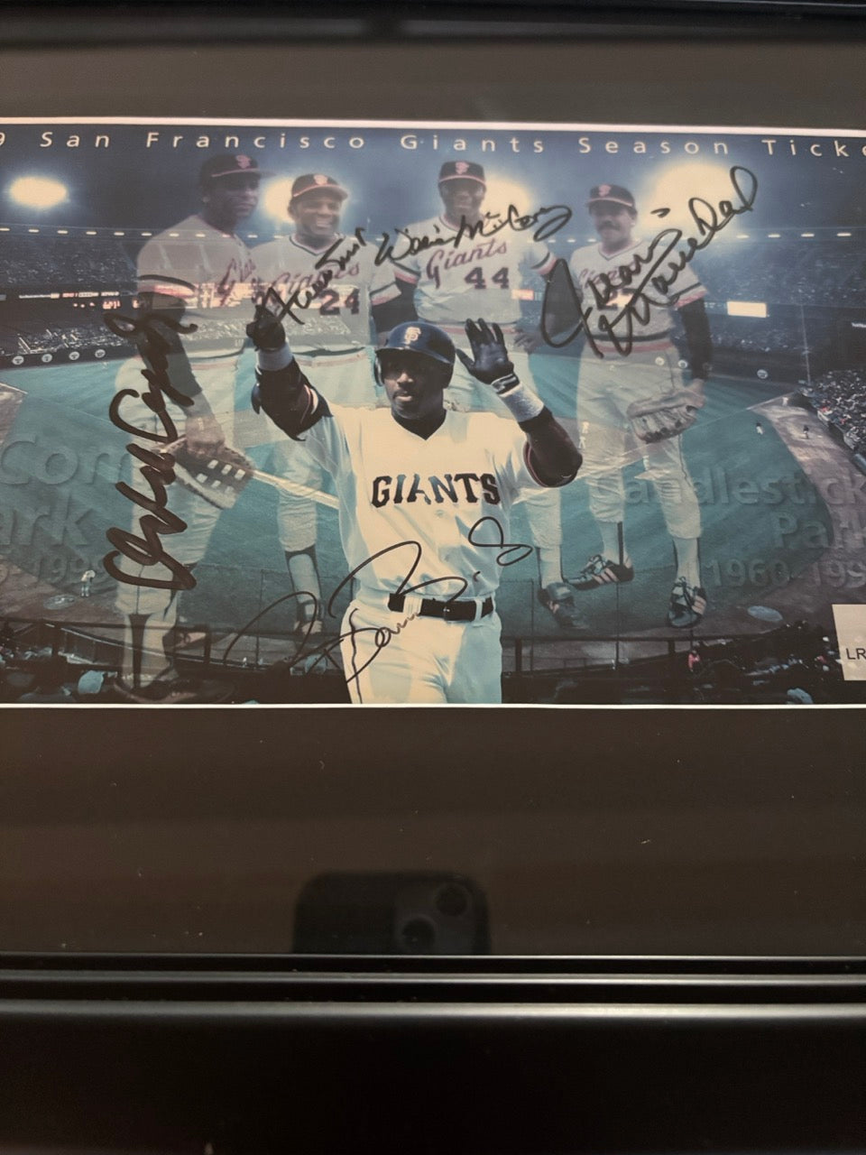Candlestick Park Legends Autograph Framed Print