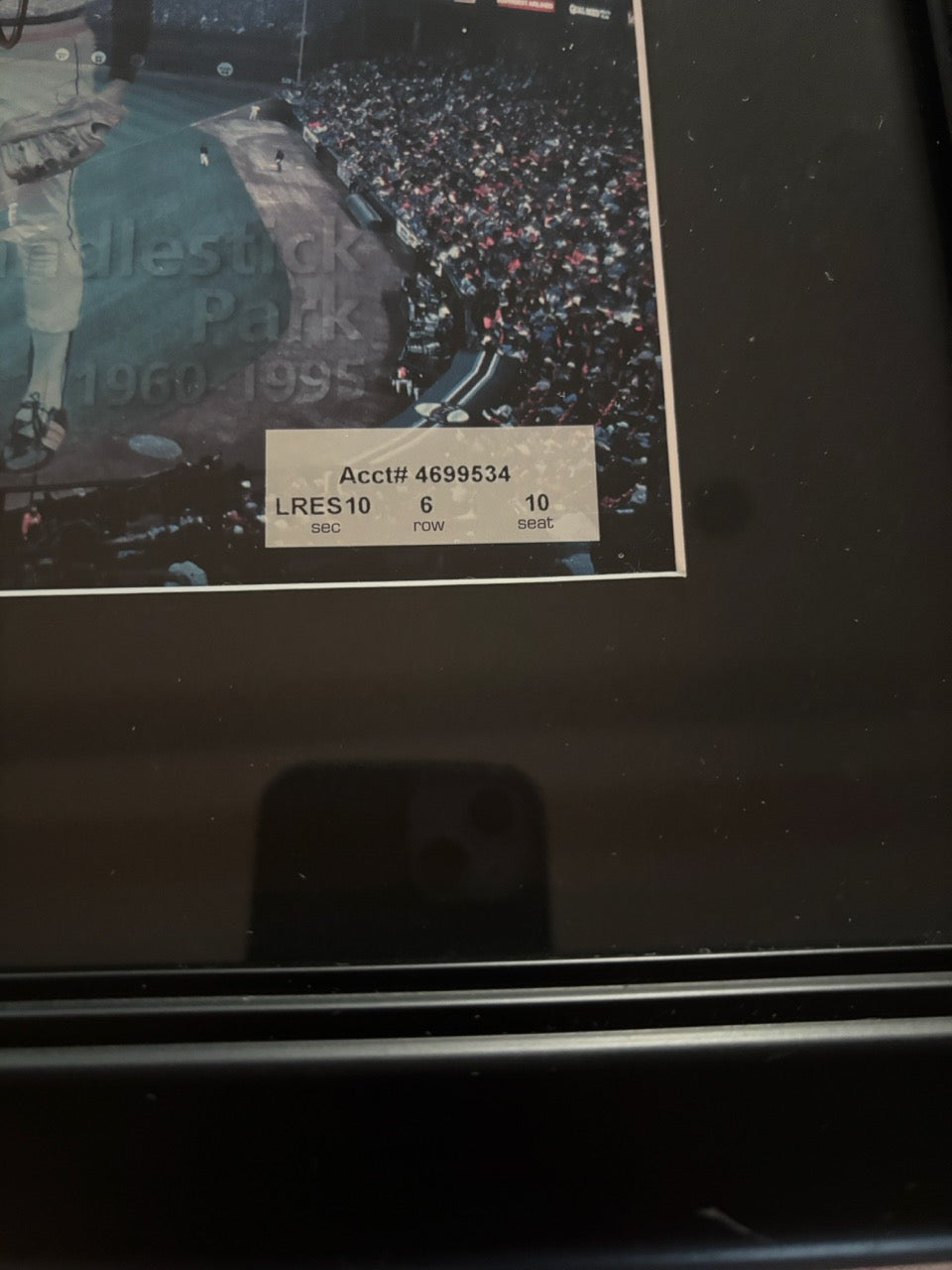 Candlestick Park Legends Autograph Framed Print