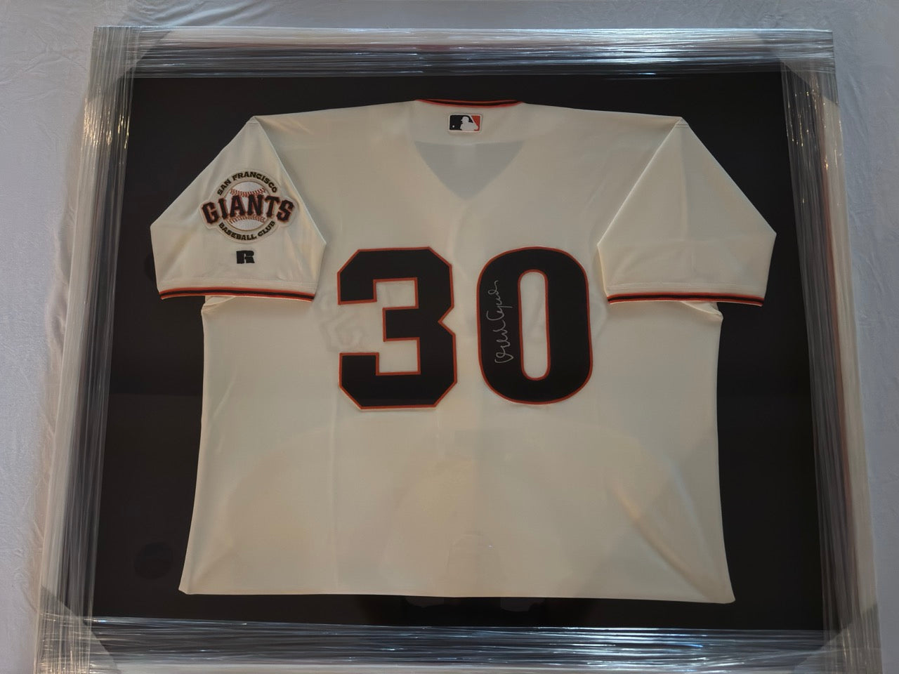 Orlando Cepeda Autograph Framed Giants Jersey