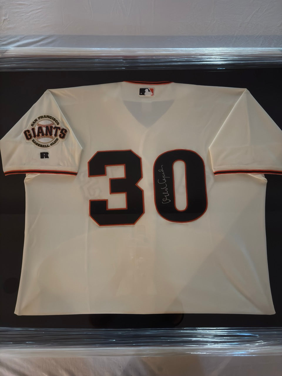 Orlando Cepeda Autograph Framed Giants Jersey