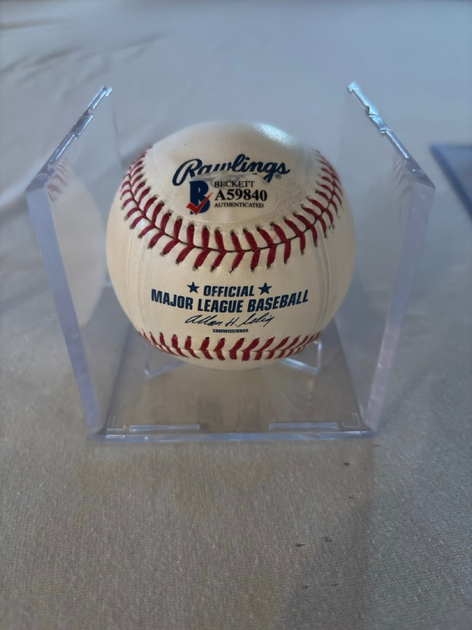 Barry Bonds, Willie Mays, & Willie McCovey Autograph Baseball w/ Beckett LOA