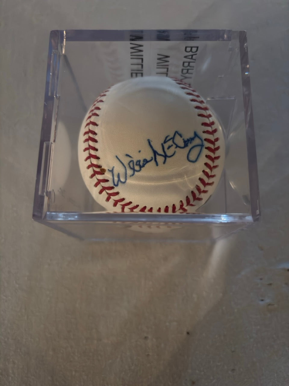 Barry Bonds, Willie Mays, & Willie McCovey Autograph Baseball w/ Beckett LOA