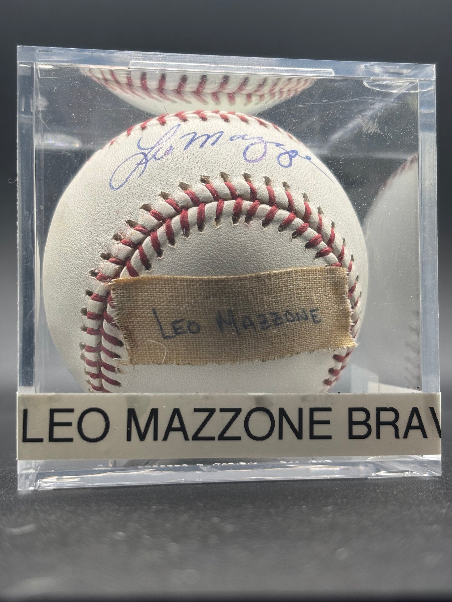 Leo Mazzone Autograph Baseball