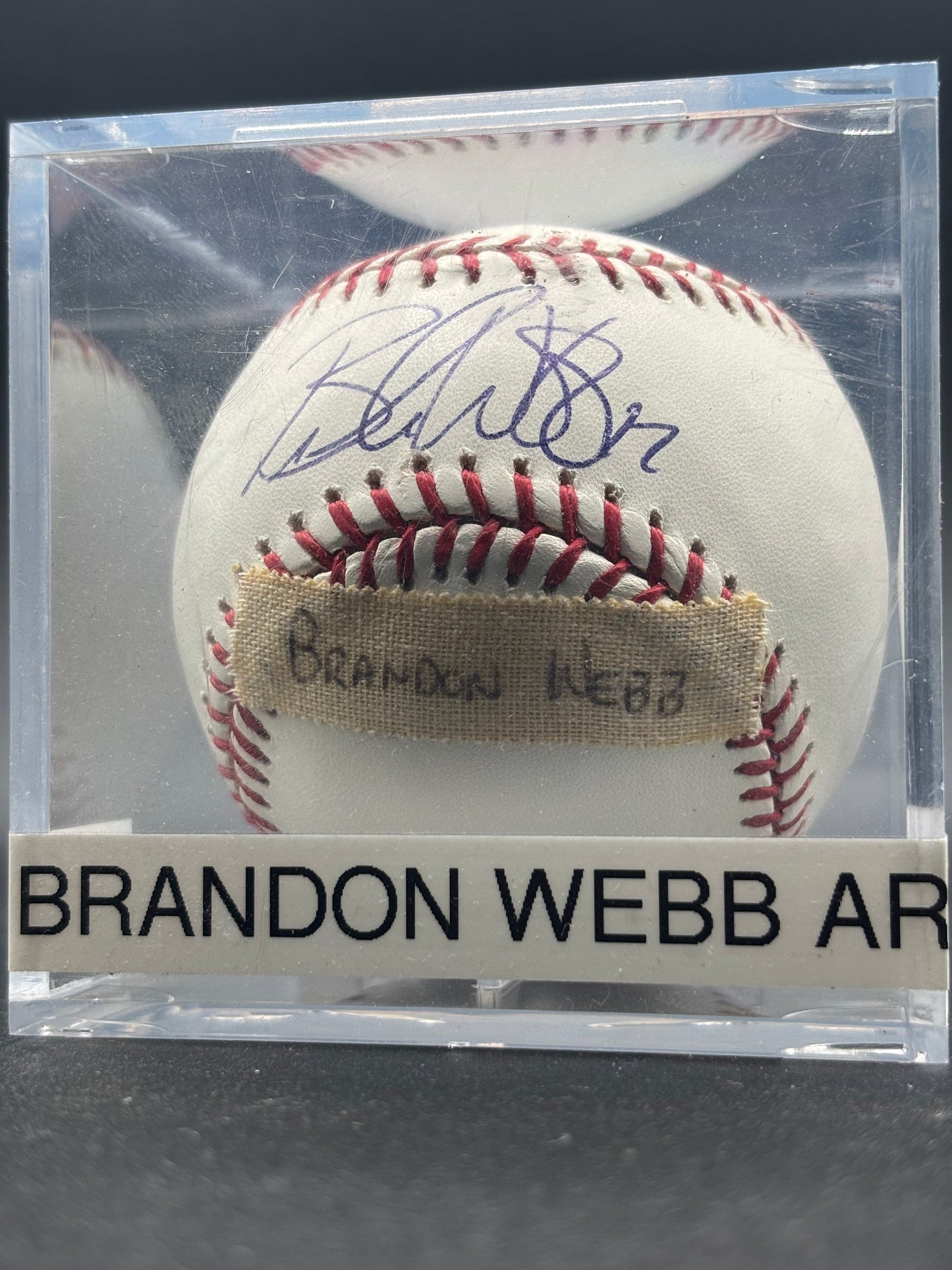 Brandon Webb Autograph Baseball