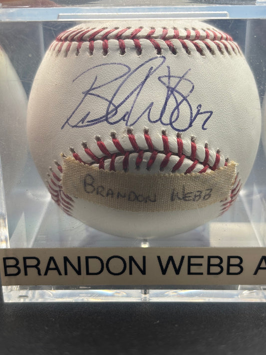 Brandon Webb Autograph Baseball