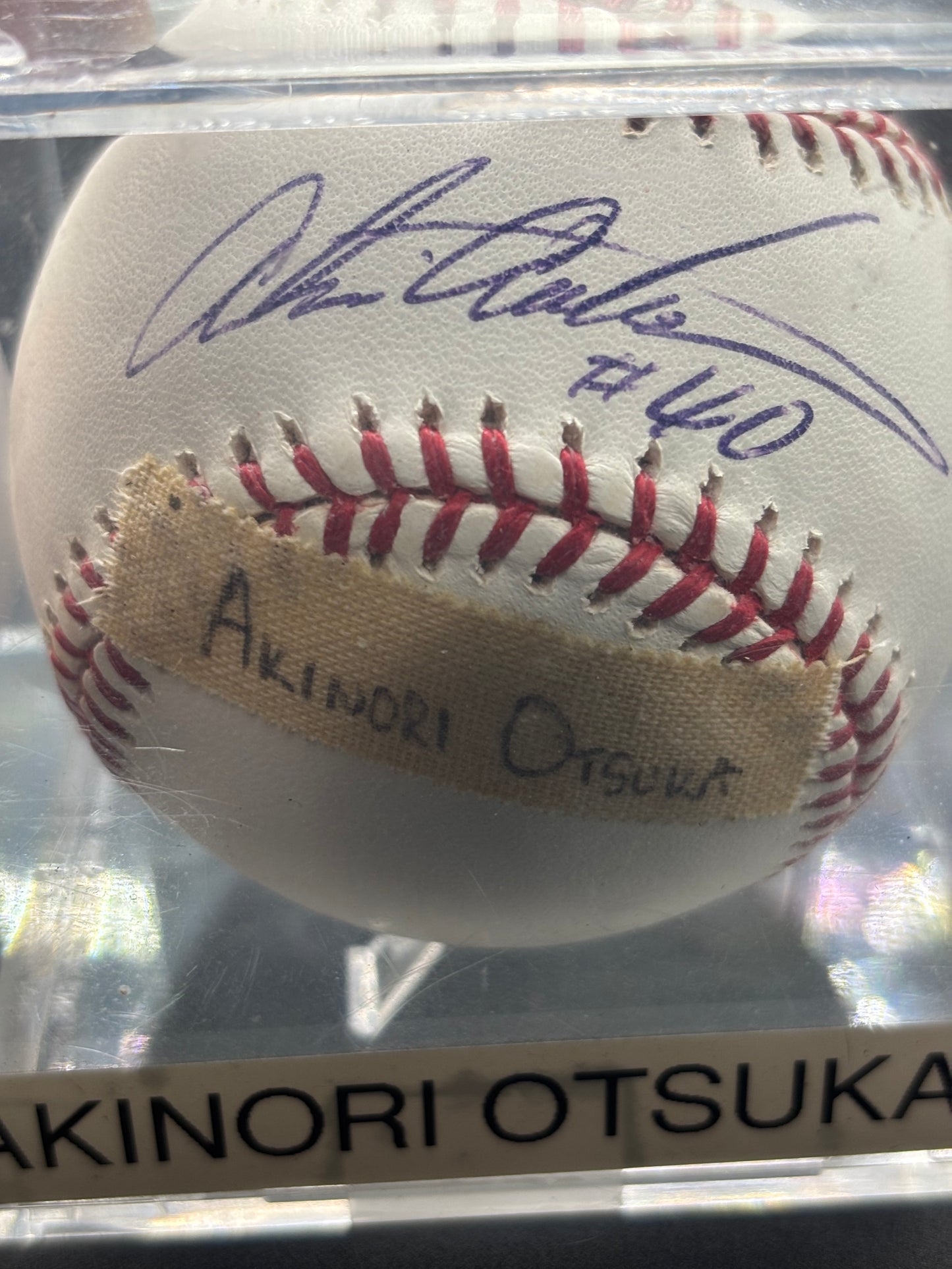 Akinori Otsuka Autograph Baseball