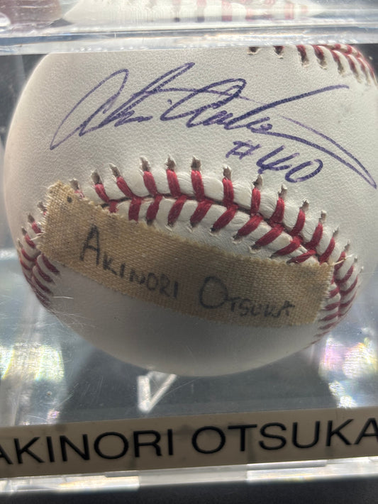 Akinori Otsuka Autograph Baseball
