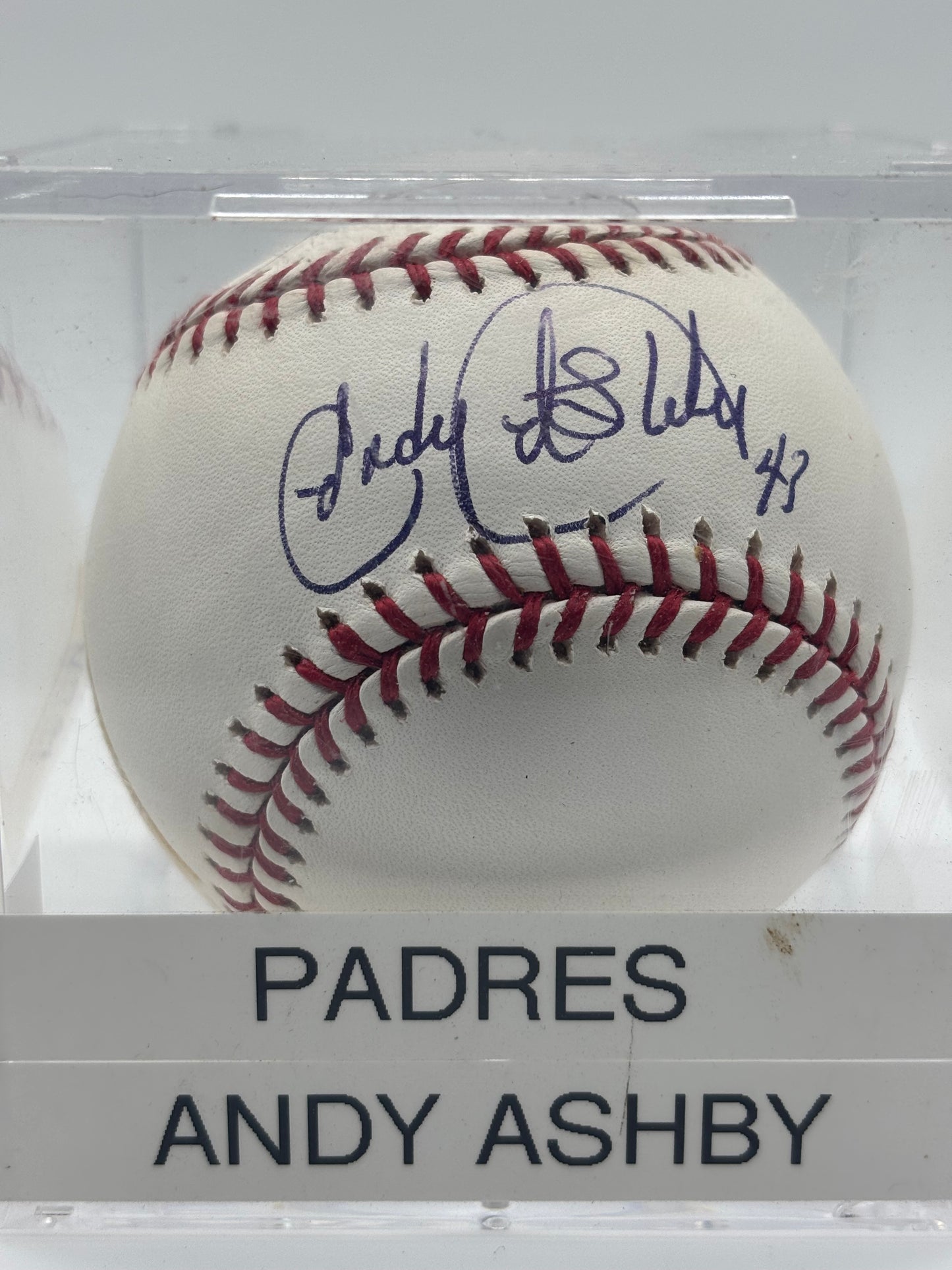 Andy Ashby Autograph Baseball