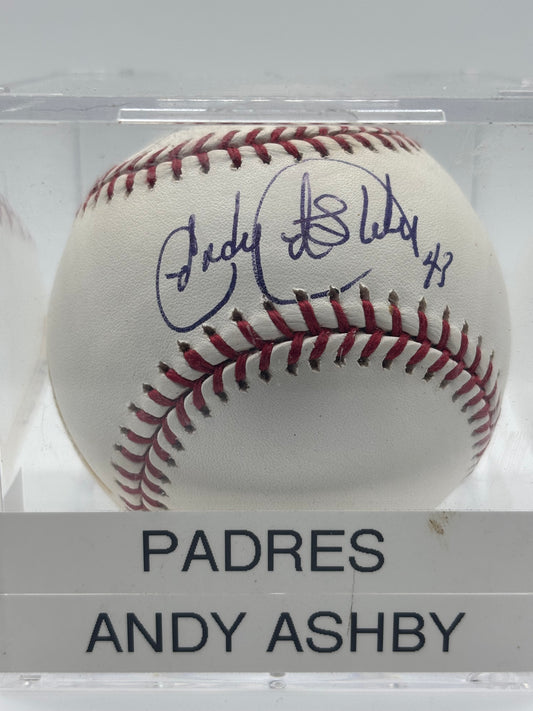 Andy Ashby Autograph Baseball