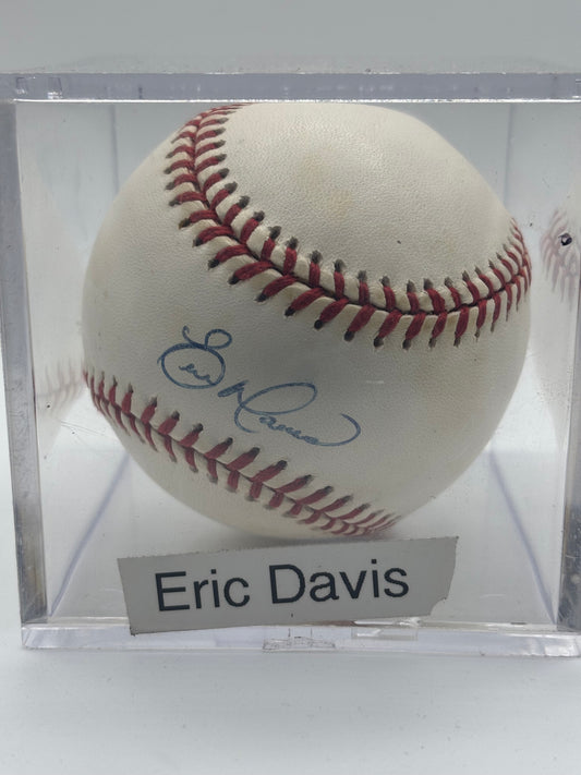 Eric Davis Autograph Baseball