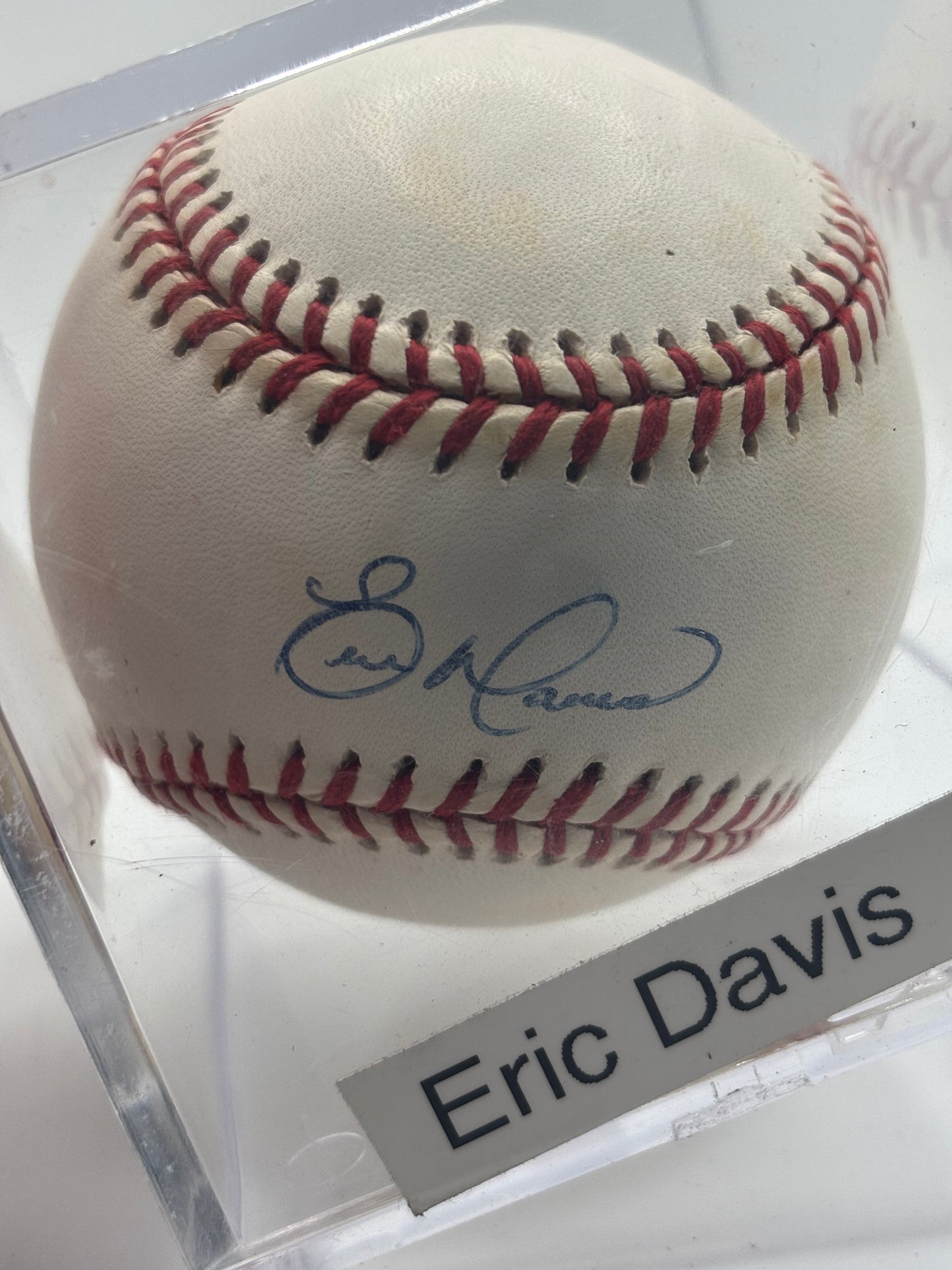 Eric Davis Autograph Baseball