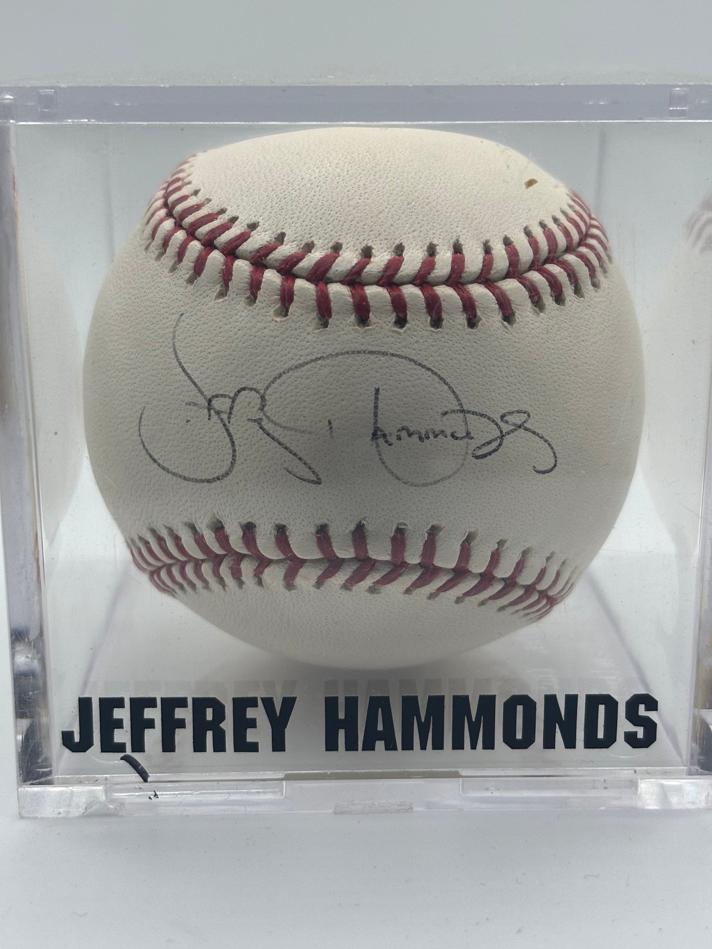 Jeffrey Hammonds Autograph Baseball