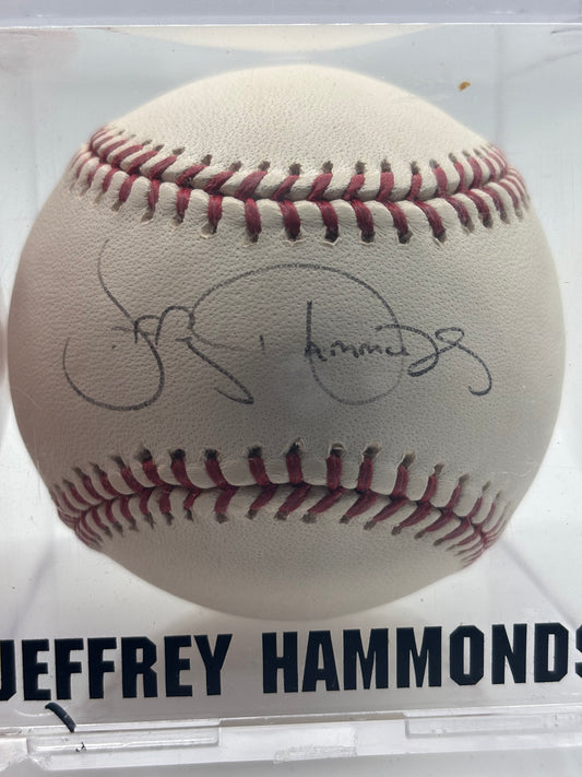 Jeffrey Hammonds Autograph Baseball