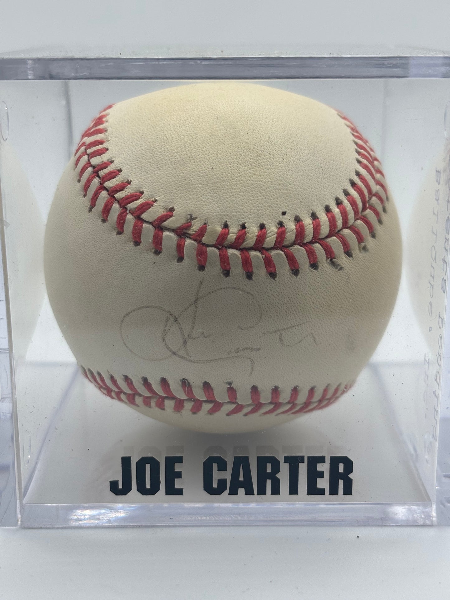 Joe Carter Autograph Baseball