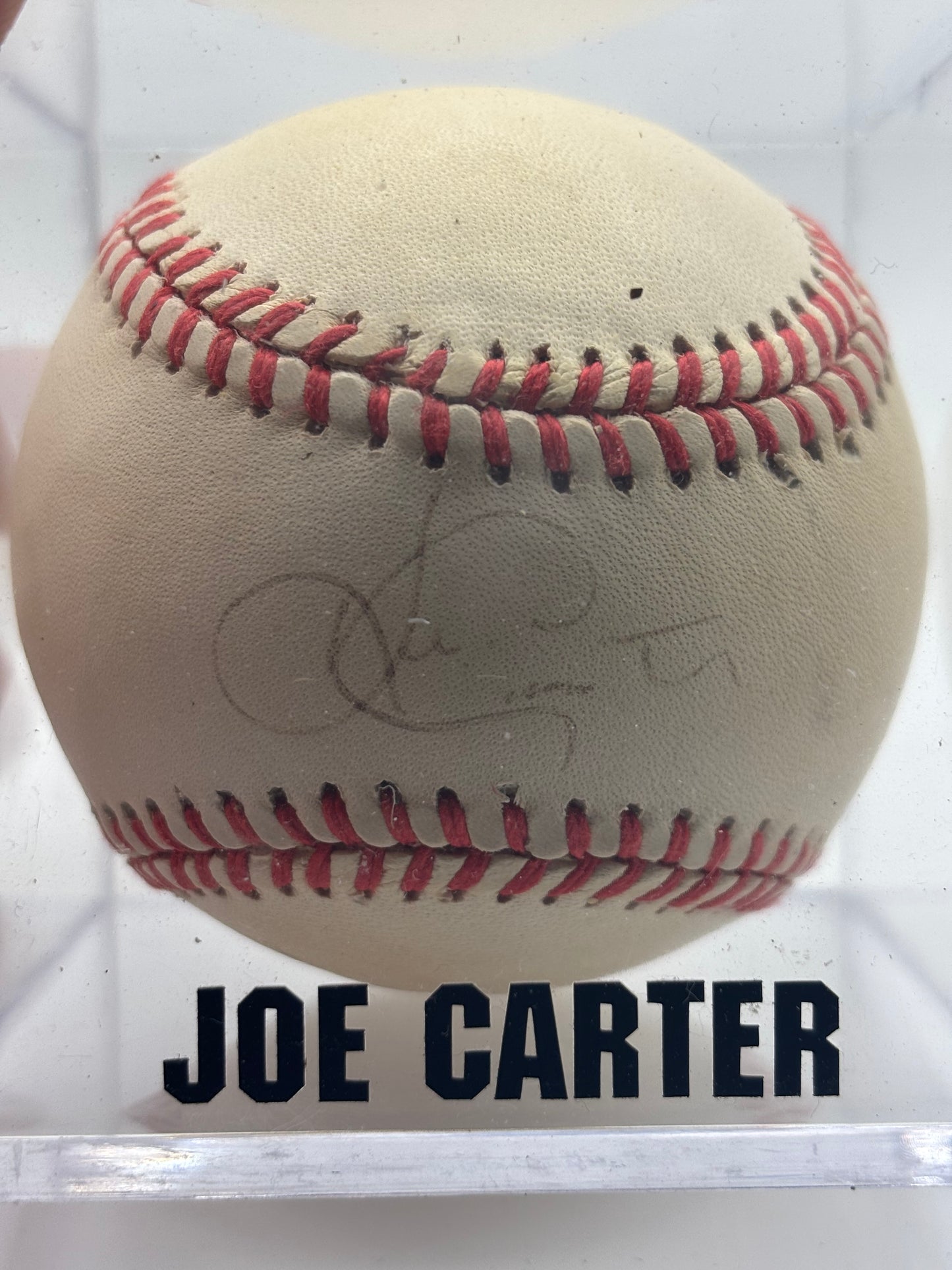 Joe Carter Autograph Baseball