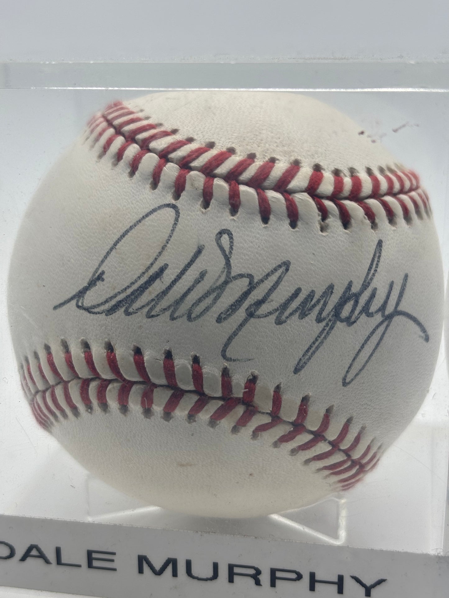 Dale Murphy Autograph Baseball