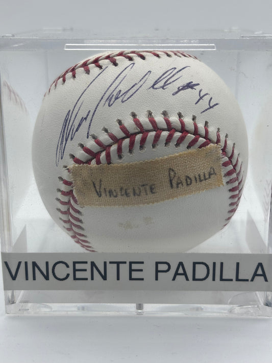 Vicente Padilla Autograph Baseball