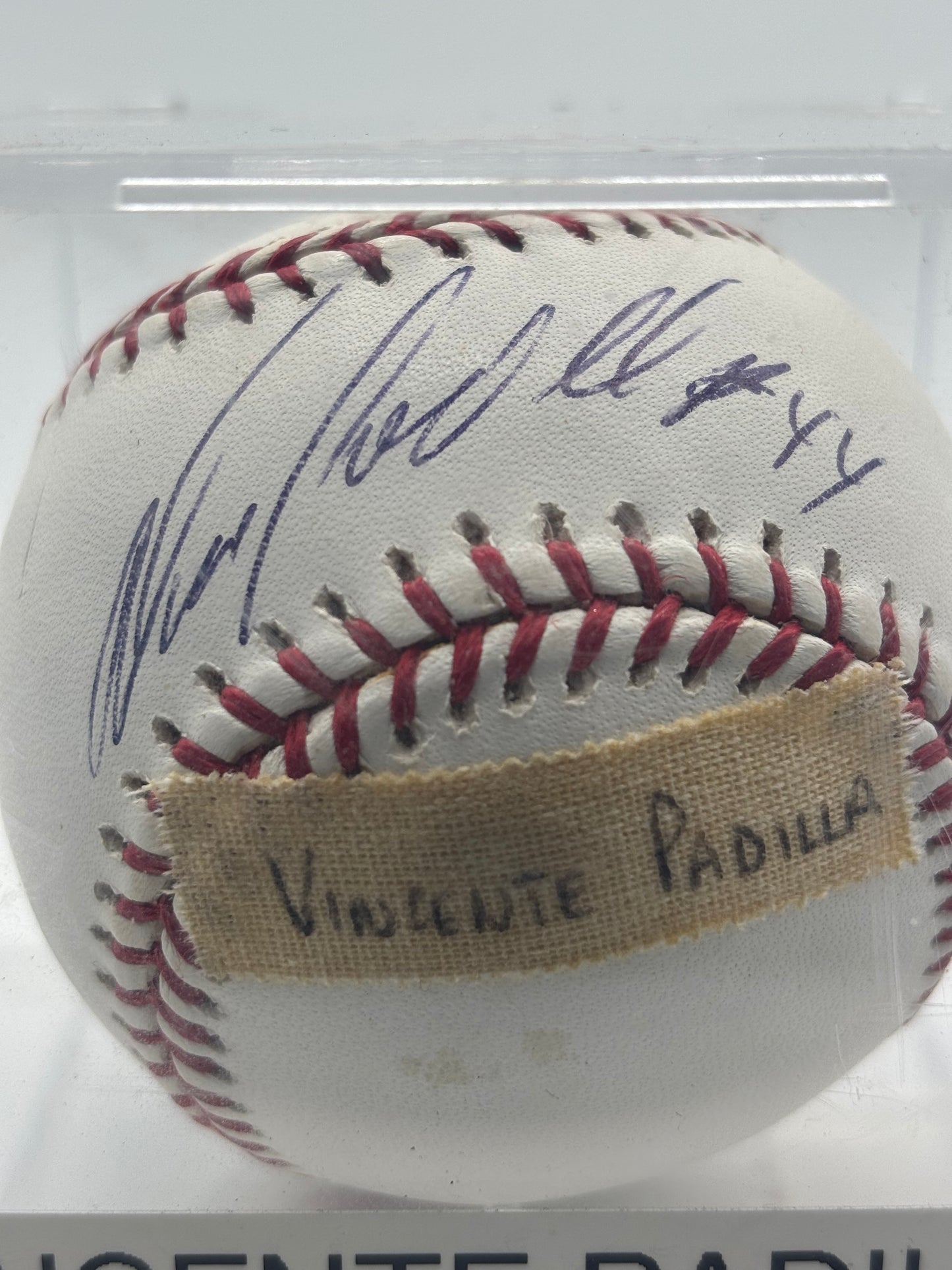 Vicente Padilla Autograph Baseball