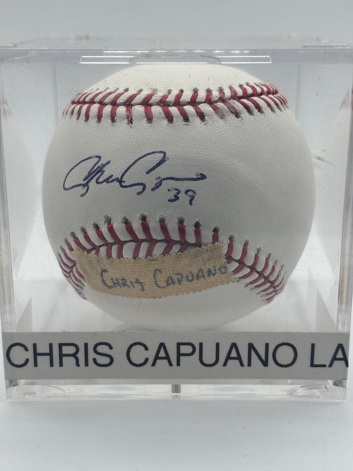 Chris Capuano Autograph Baseball