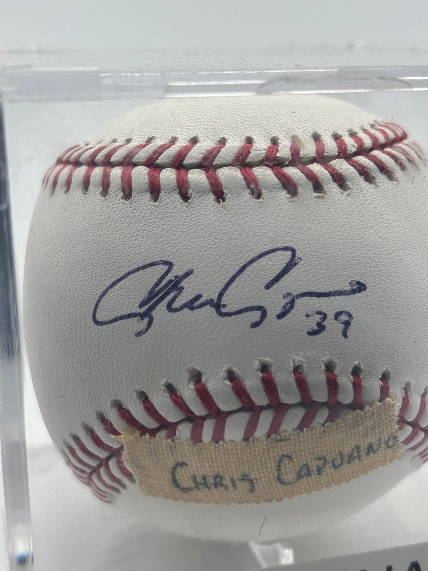 Chris Capuano Autograph Baseball