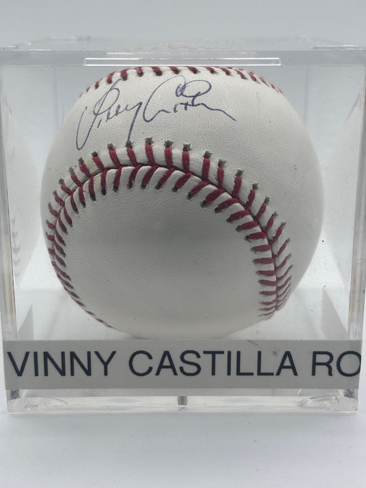 Vinny Castilla Autograph Baseball