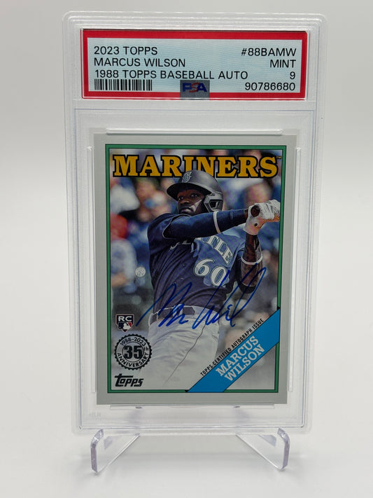 Marcus Wilson 2023 Topps 1988 35th Anniversary RC Auto PSA 9