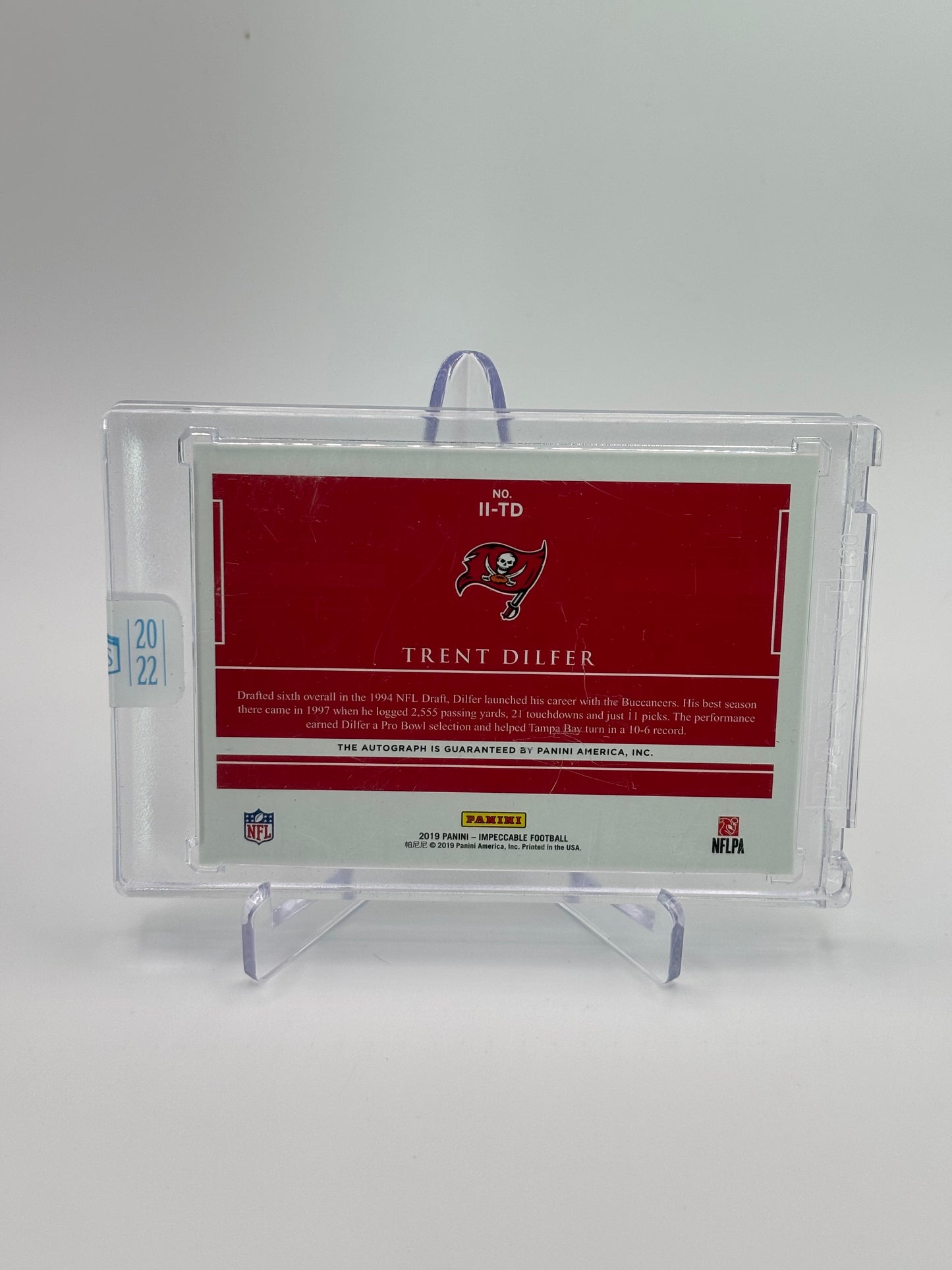 Trent Dilfer 2019 Panini Honors Indelible Ink #1/1