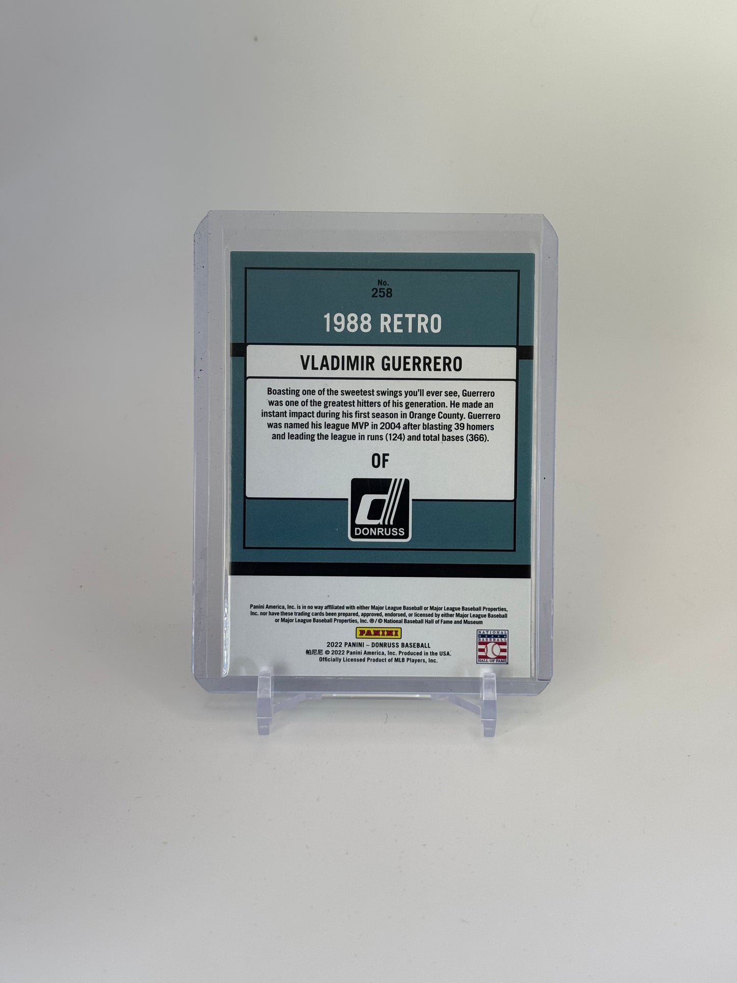 Vladimir Guerrero Sr. 2022 Donruss Retro 1988 Voltage #13/25